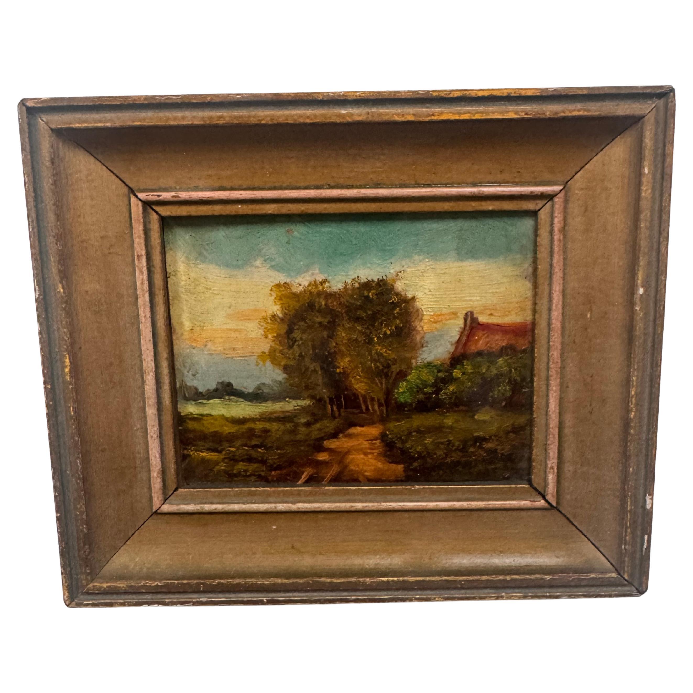Early 20th Century Landscape Painting by H. Wester – Dutch Artist en venta