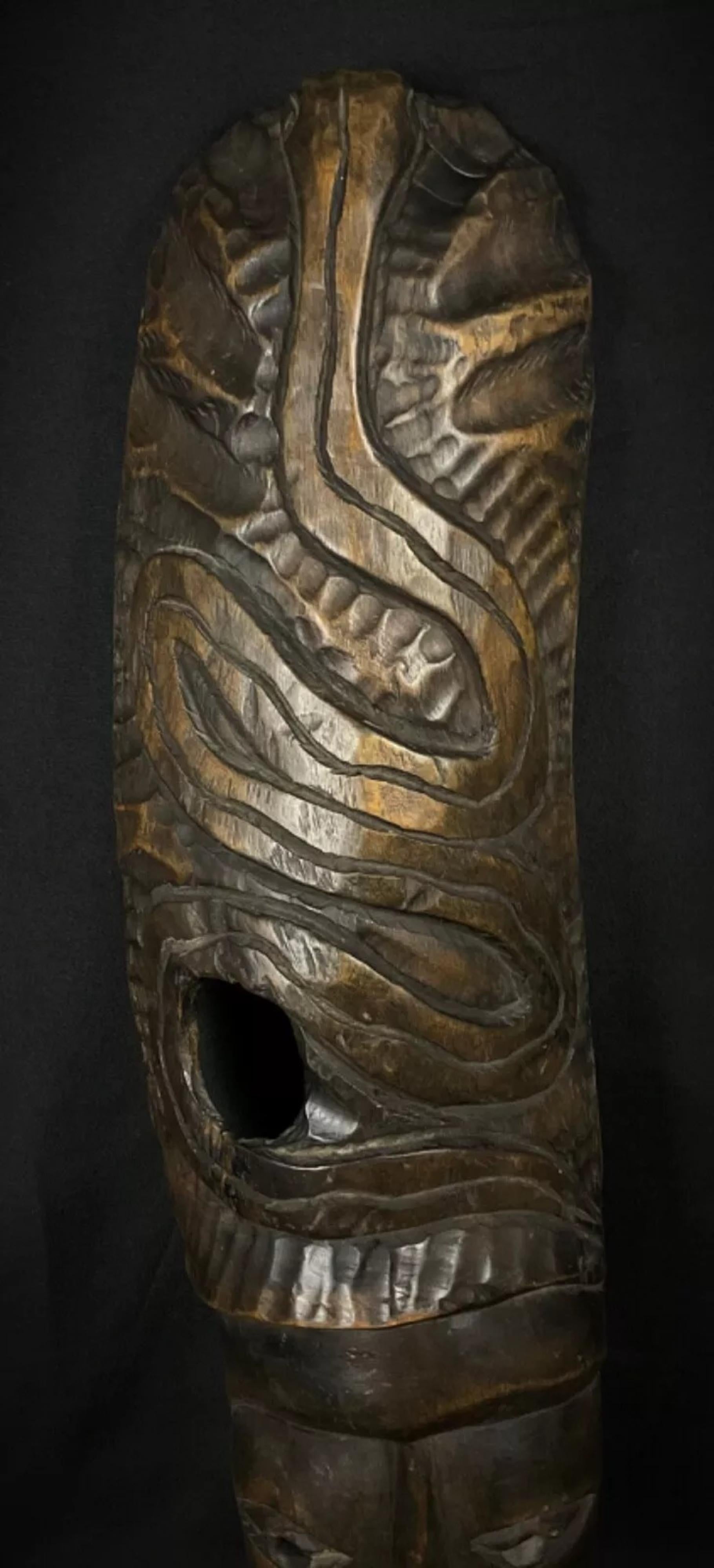 Early 20th Century Large African Wooden Mask - 2Y474 In condizioni discrete in vendita a Bordeaux, FR