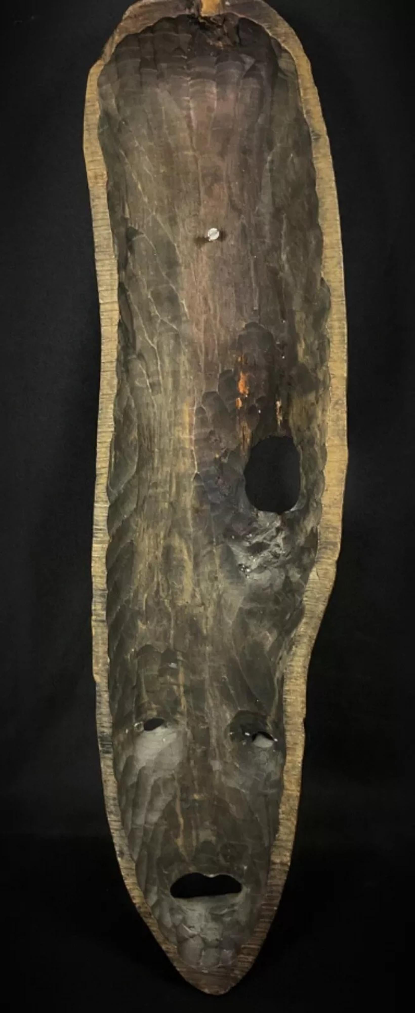 Early 20th Century Large African Wooden Mask - 2Y474 in vendita 3