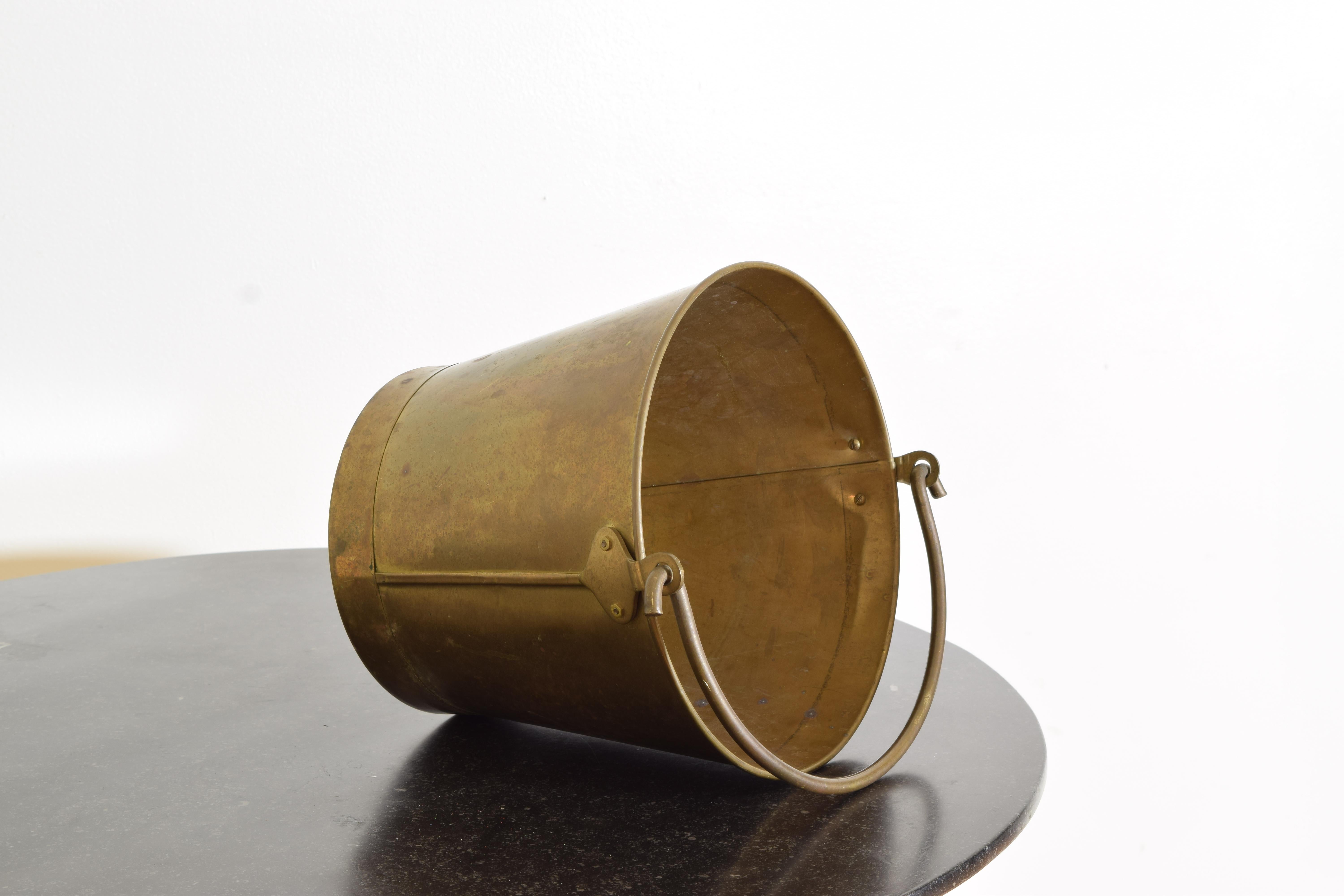 large brass bucket