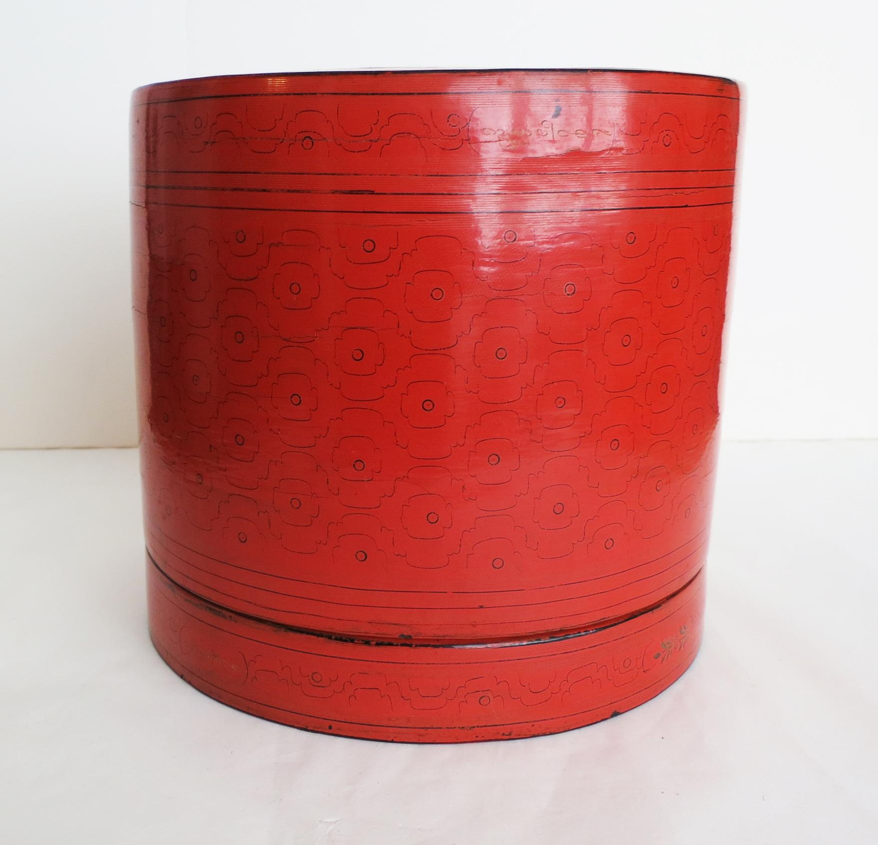 Burmese (Myanmar) Lacquerware has a long tradition dating back to the 13th Century. Lacquer in Burma is called “Thitsi” meaning the sap of a Thitsi Tree (Melanhorrea Usitata). Typically, bamboo and wood are used as a frame or base in making lacquer