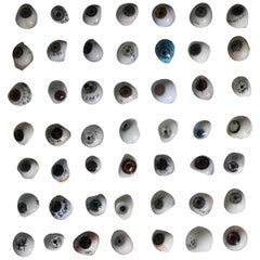 Antique Early 20th Century Large Collection of Ocular Prosthesis Glass Eyes
