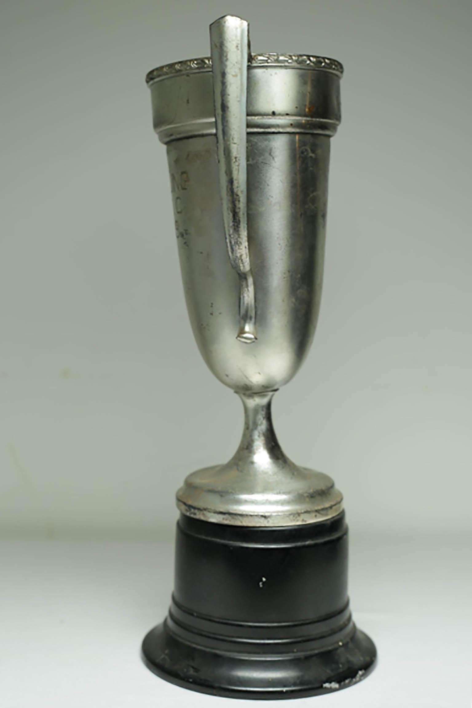 Large cup trophy stamped 