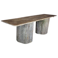 Early 20th Century  Large Dugout Trunk Table