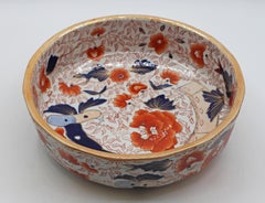 Early 20th Century Large English Mason's Ironstone Imari Influence Bowl