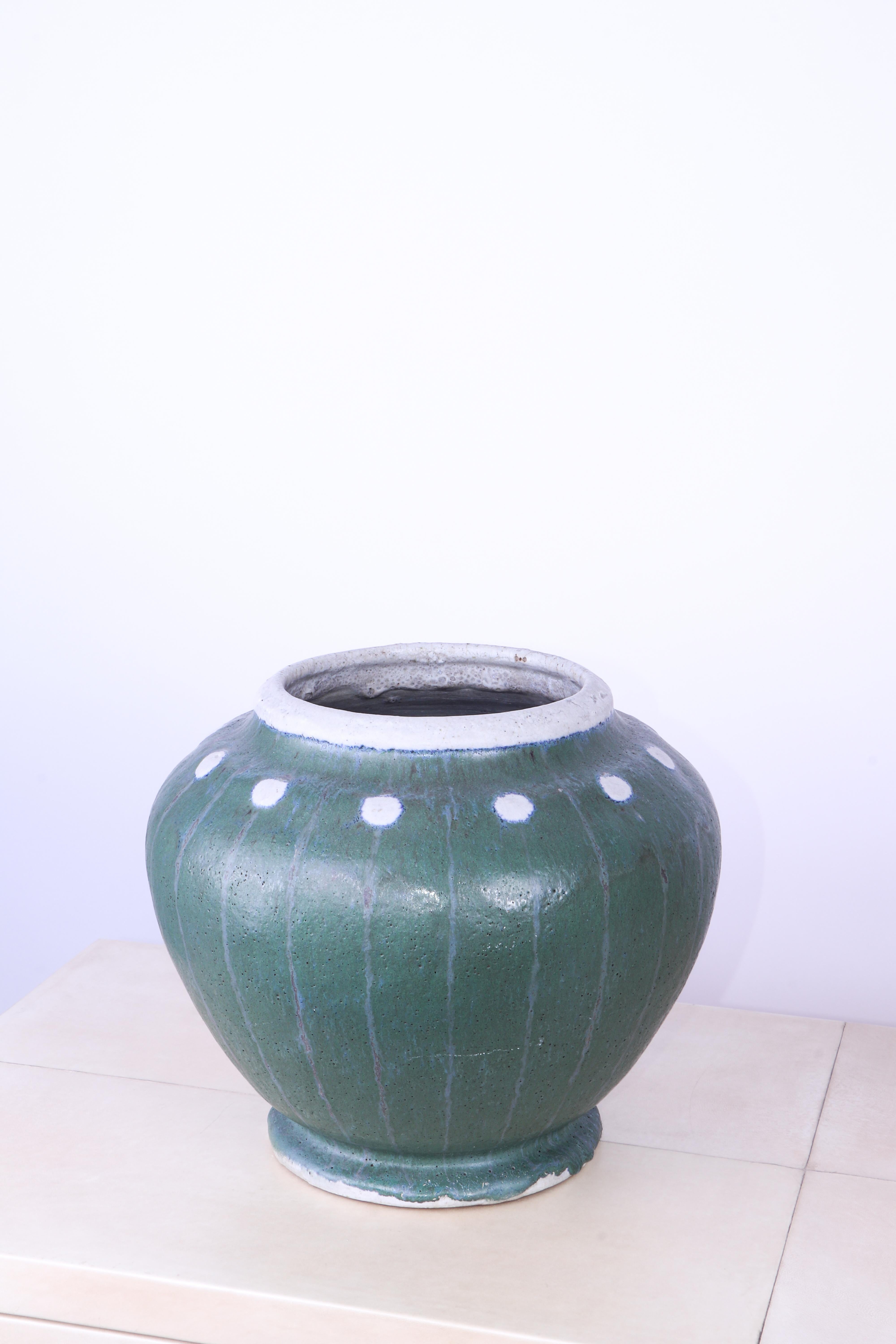 Grande vaso Art Déco francese dei primi del Novecento di Raoul Lachenal In condizioni ottime in vendita a PARIS, FR