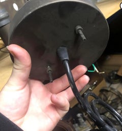 Early 20th Century Large Industrial Pendant Lamp