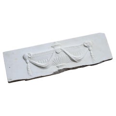 Early 20th Century Large Marble Fireplace Tablet Regency Adam Style