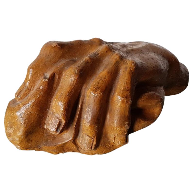 Early 20th Century Large Model of a Left Hand by Unknown Artist