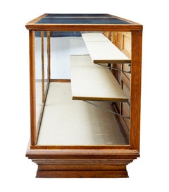 Early 20th Century Large Oak Haberdashery Display Cabinet
