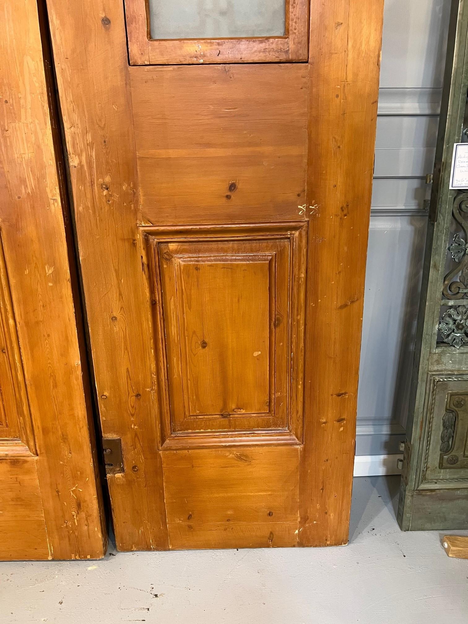 Early 20th Century Large Pair of Antique Egyptian Doors with Iron Panels For Sale 8