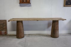 Early 20th Century Large Scale Pillar Console Table