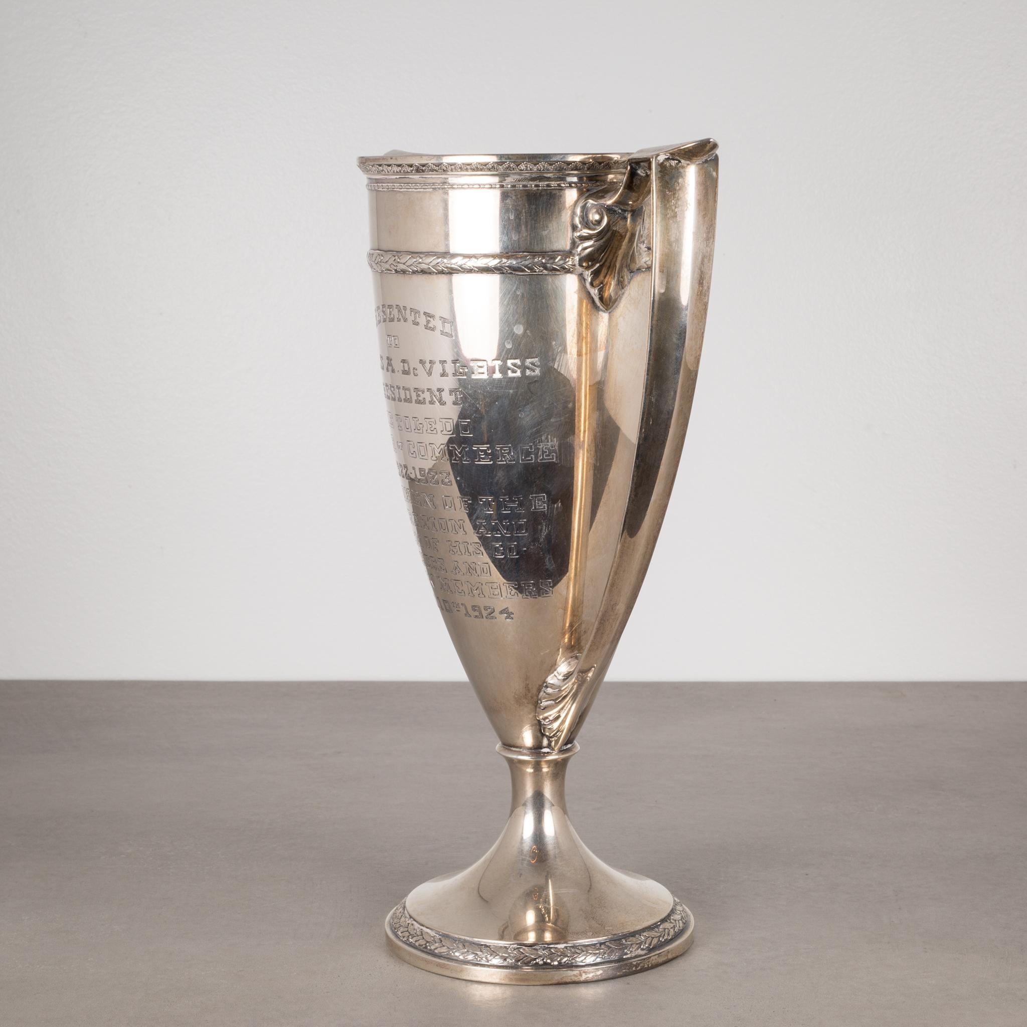 ABOUT

This is an original Art Deco trophy This large cup trophy is stamped 