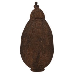 Early 20th Century, Large Terracotta Vessel, Spiked Vase African Pottery, Lobi