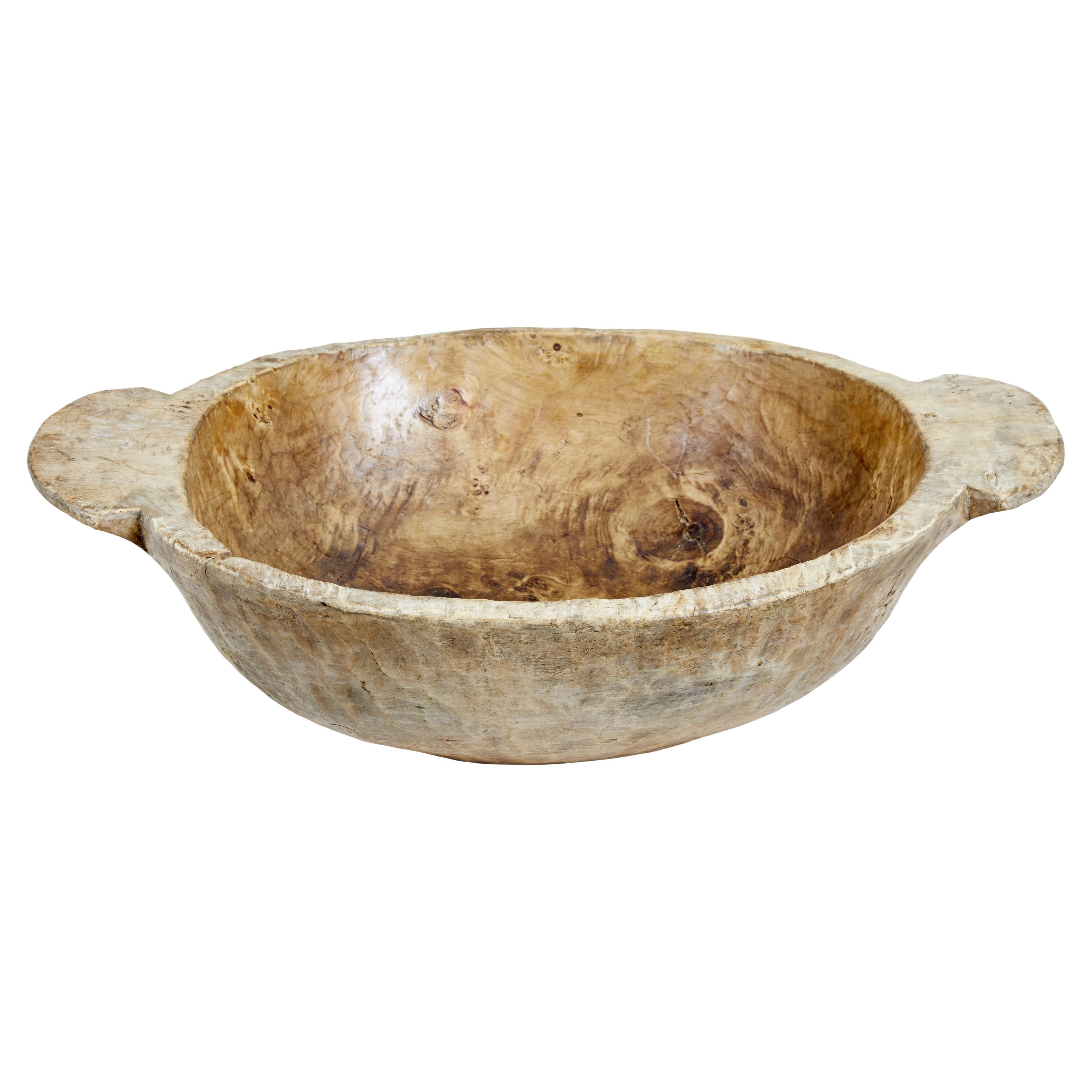 Early 20th Century Large Wooden Bowl