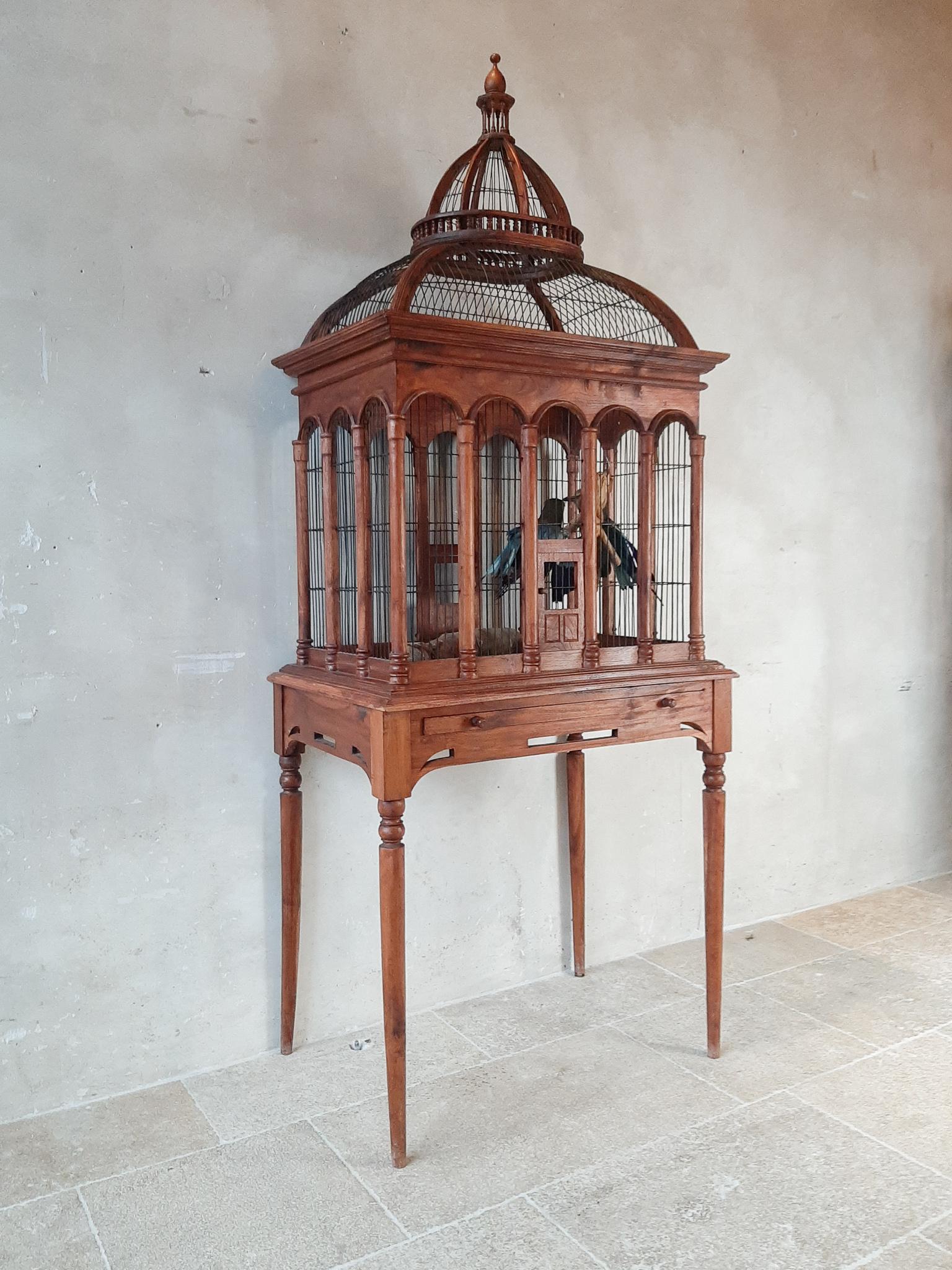decorative wood bird cage