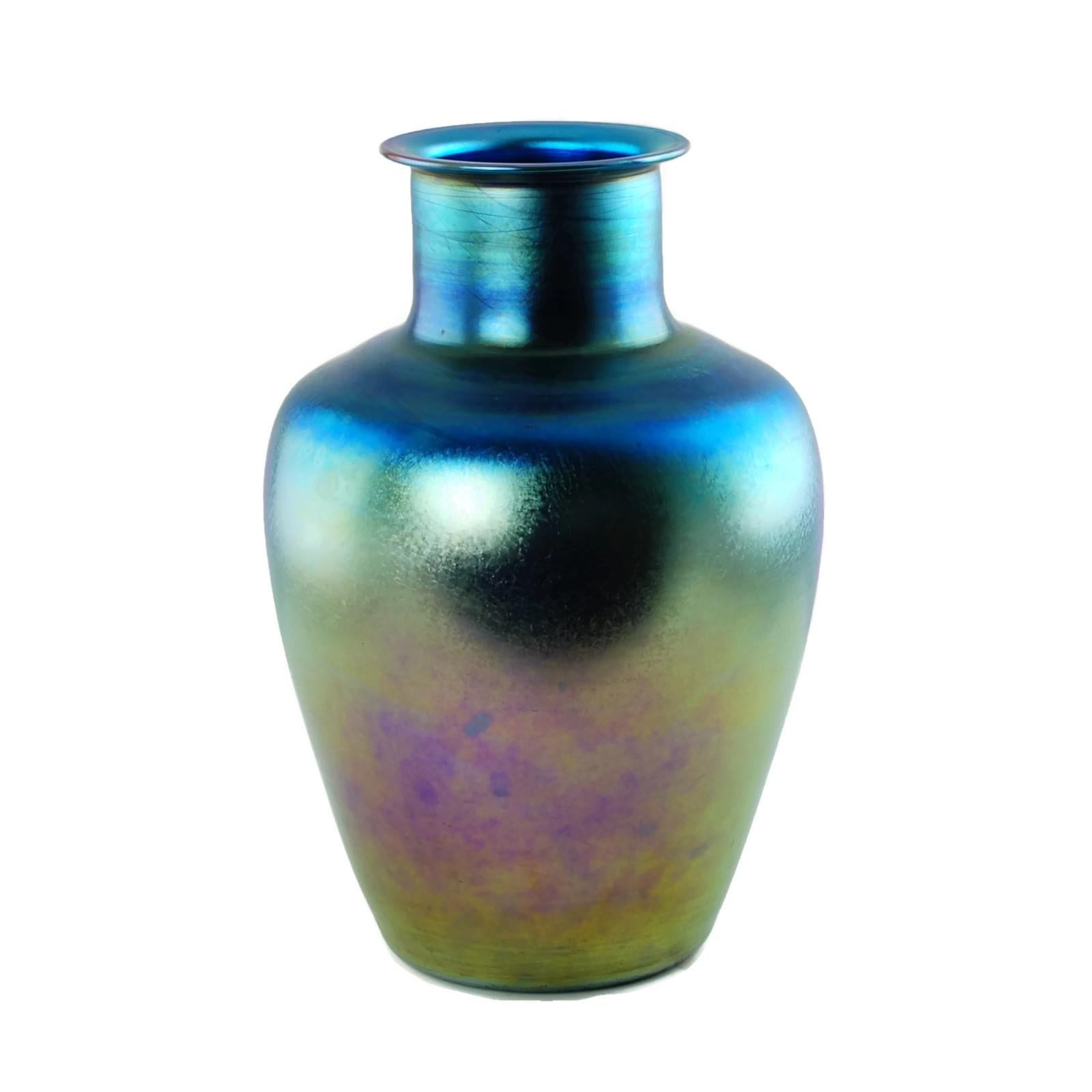 A.I.C., frühes 20. Jahrhundert Vase in Balusterform aus Favrile-Kunstglas von Tiffany Furnaces (Belle Époque) im Angebot