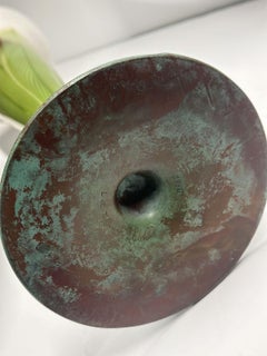 Early 20th Century L.C. Tiffany Studios Feathered Favrile Glass Vase.