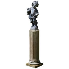 Antique Early 20th Century Lead Figure Depicting Summer