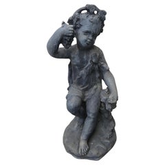 Estatua de plomo del querubín de Four Seasons de principios del siglo XX