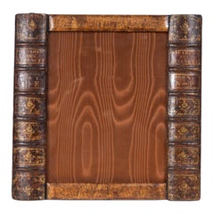 Early 20th Century Leather Book Picture Frame from England