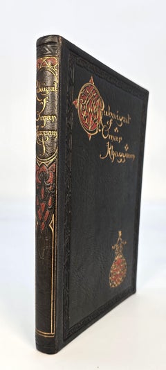 Libro rilegato in pelle dell'inizio del XX secolo intitolato  Rubaiyat di Omar Rhayyam, C 1910