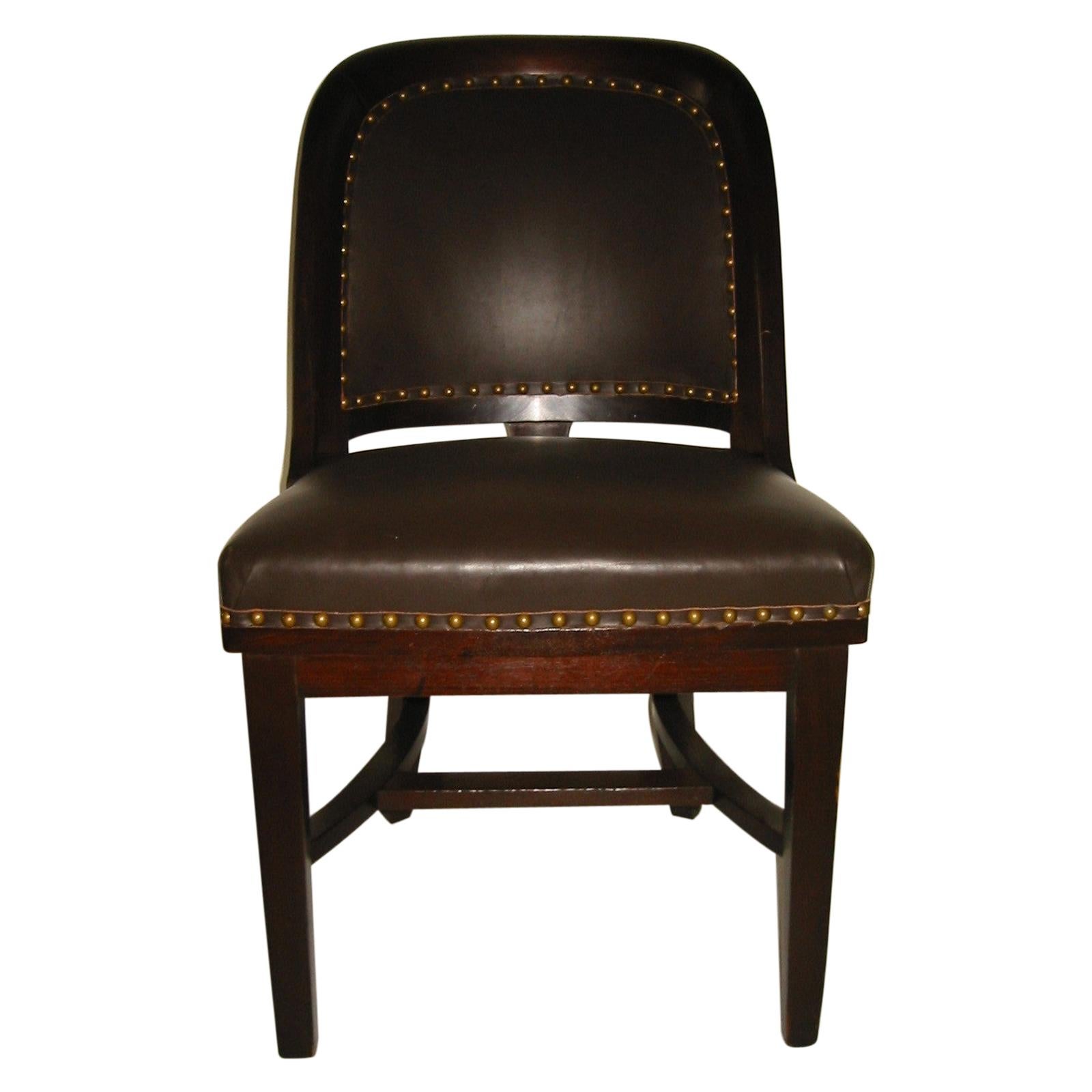Early 20th Century Leather Desk Chair
