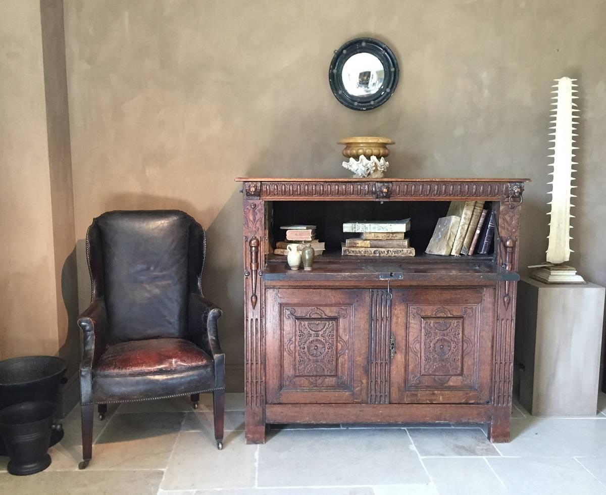 Early 20th Century Leather Wingchair 2