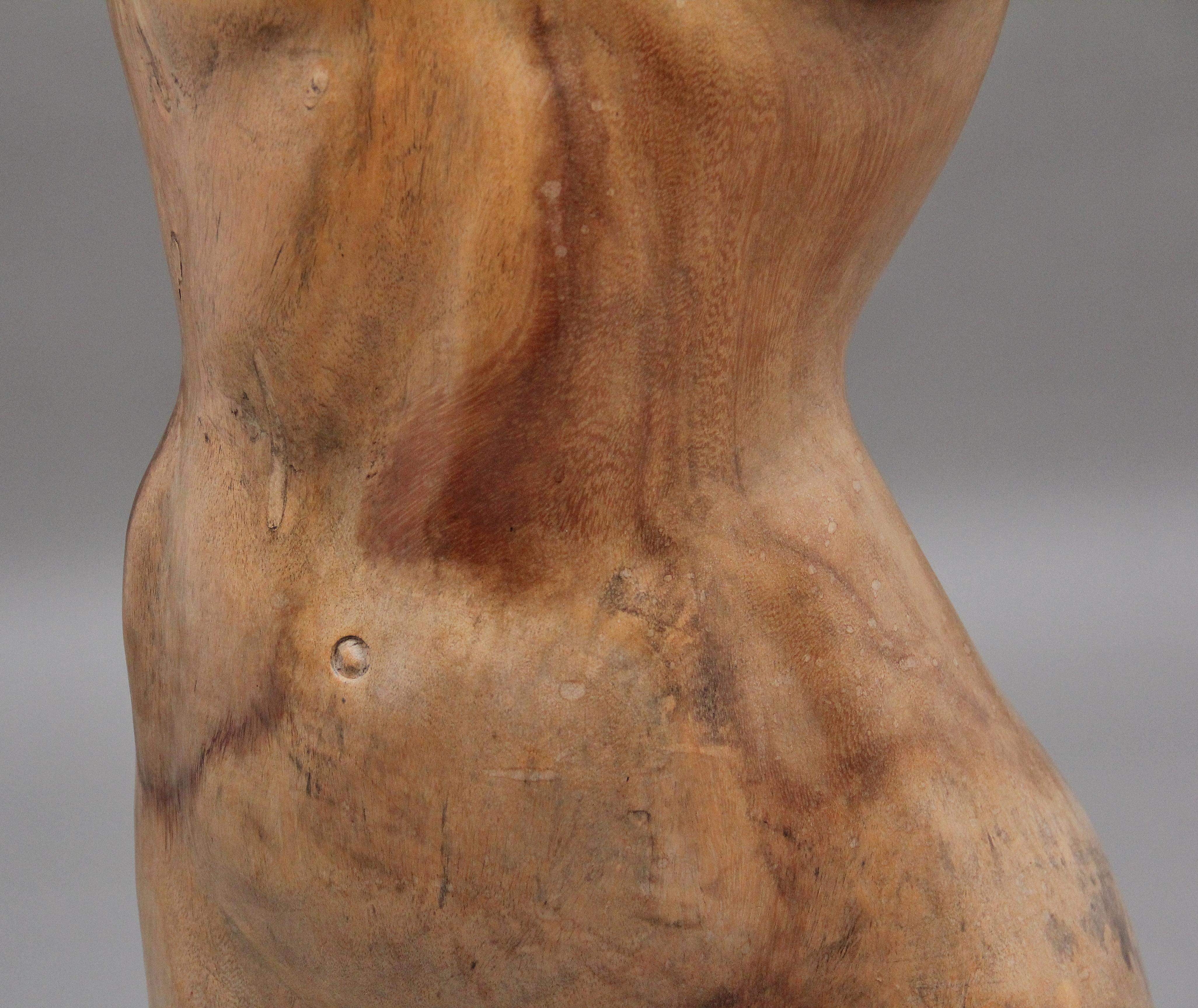 Early 20th Century Life Size Carved Female Torso For Sale 8