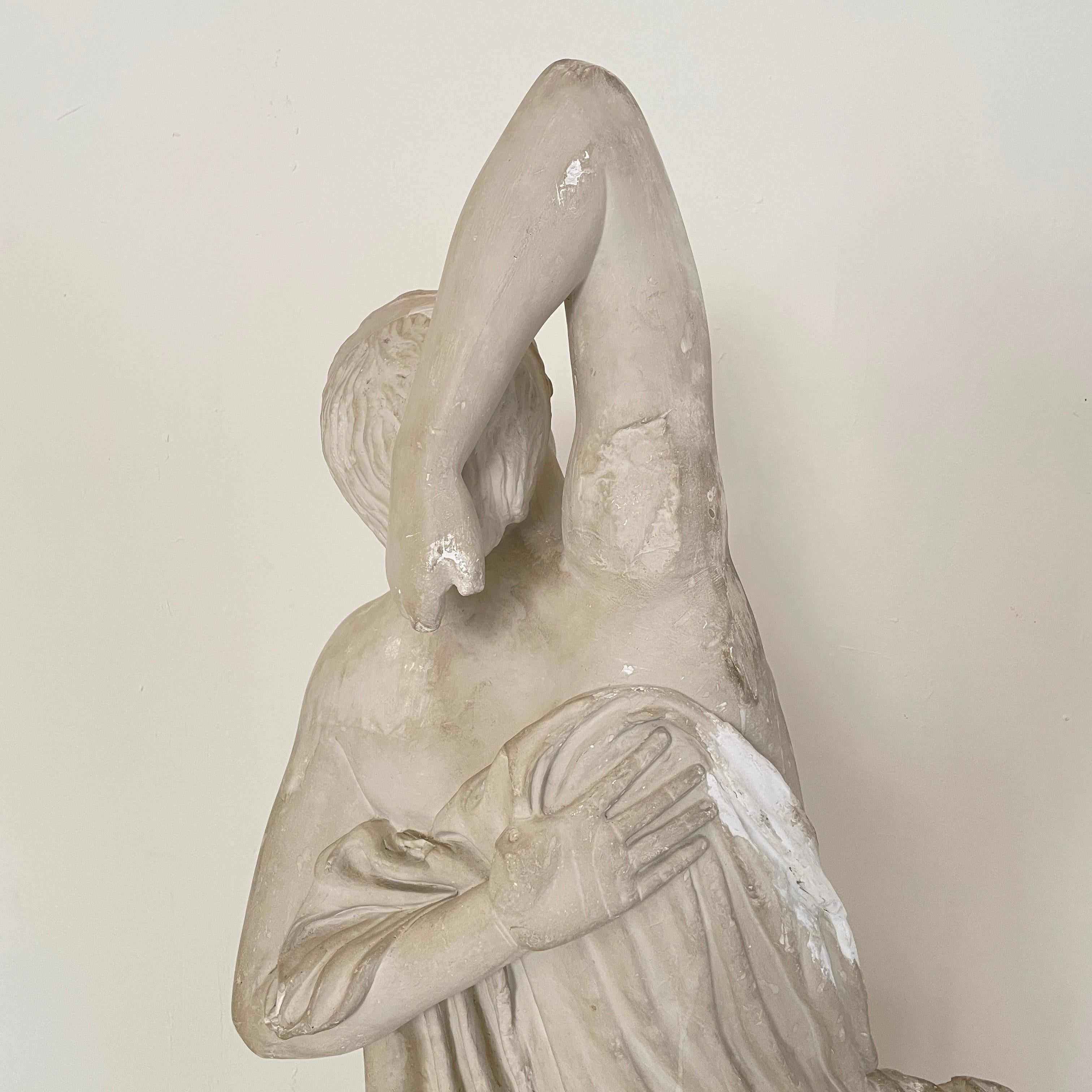Early 20th Century Life-Size Plaster Sculpture of a Dying Niobe, Around 1930 8