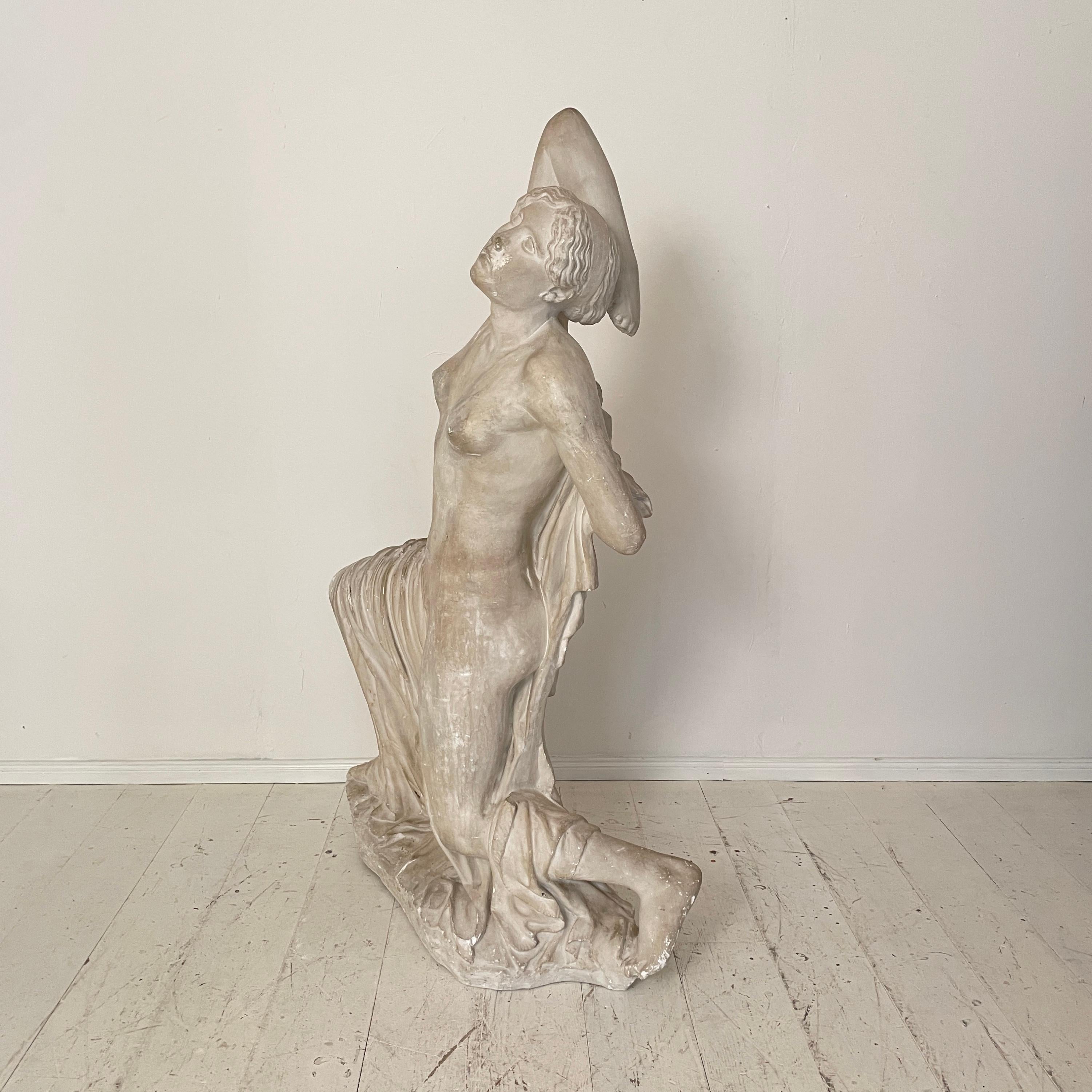 Early 20th Century Life-Size Plaster Sculpture of a Dying Niobe, Around 1930 11