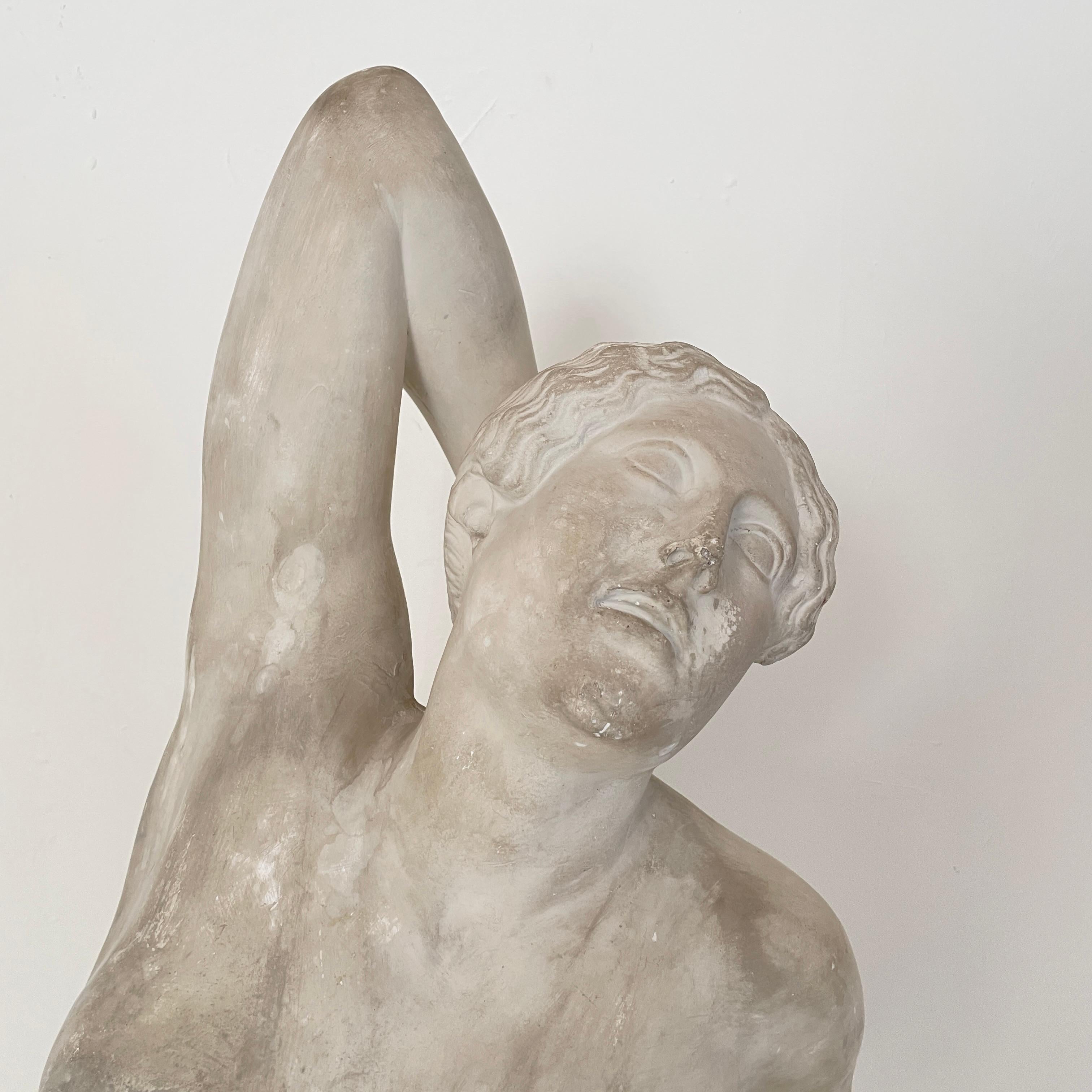 German Early 20th Century Life-Size Plaster Sculpture of a Dying Niobe, Around 1930