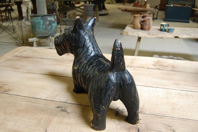 Early 20th Century LifeSized Papier Mâché Scotty Dog at 1stDibs