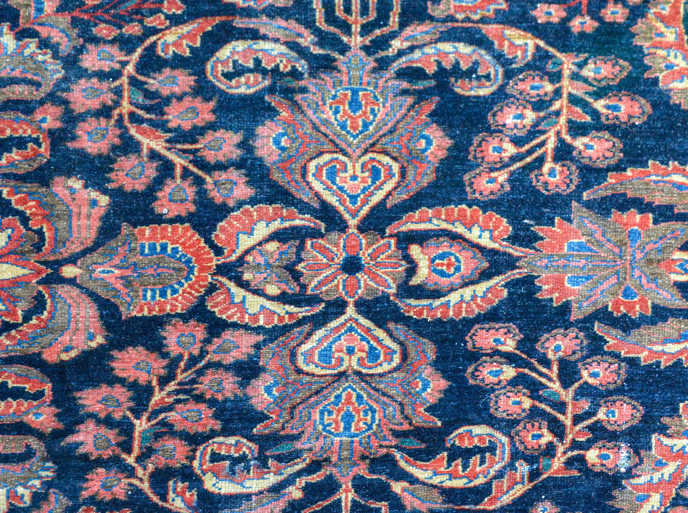 Vegetable Dyed Early 20th Century Lilihan Rug For Sale