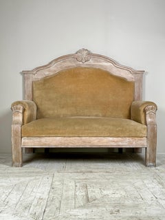 Early 20th Century Limed Oak Danish Sofa