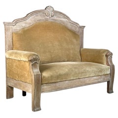 Early 20th Century Limed Oak Danish Sofa
