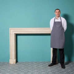 Early 20th Century Limestone Bolection Fire Mantel