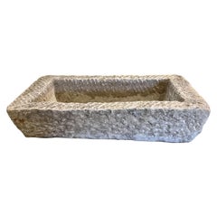 Antique Early 20th Century Limestone Sink from France