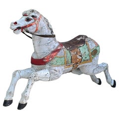 Early 20th century Limonaire Freres Paris fairground carousel horse