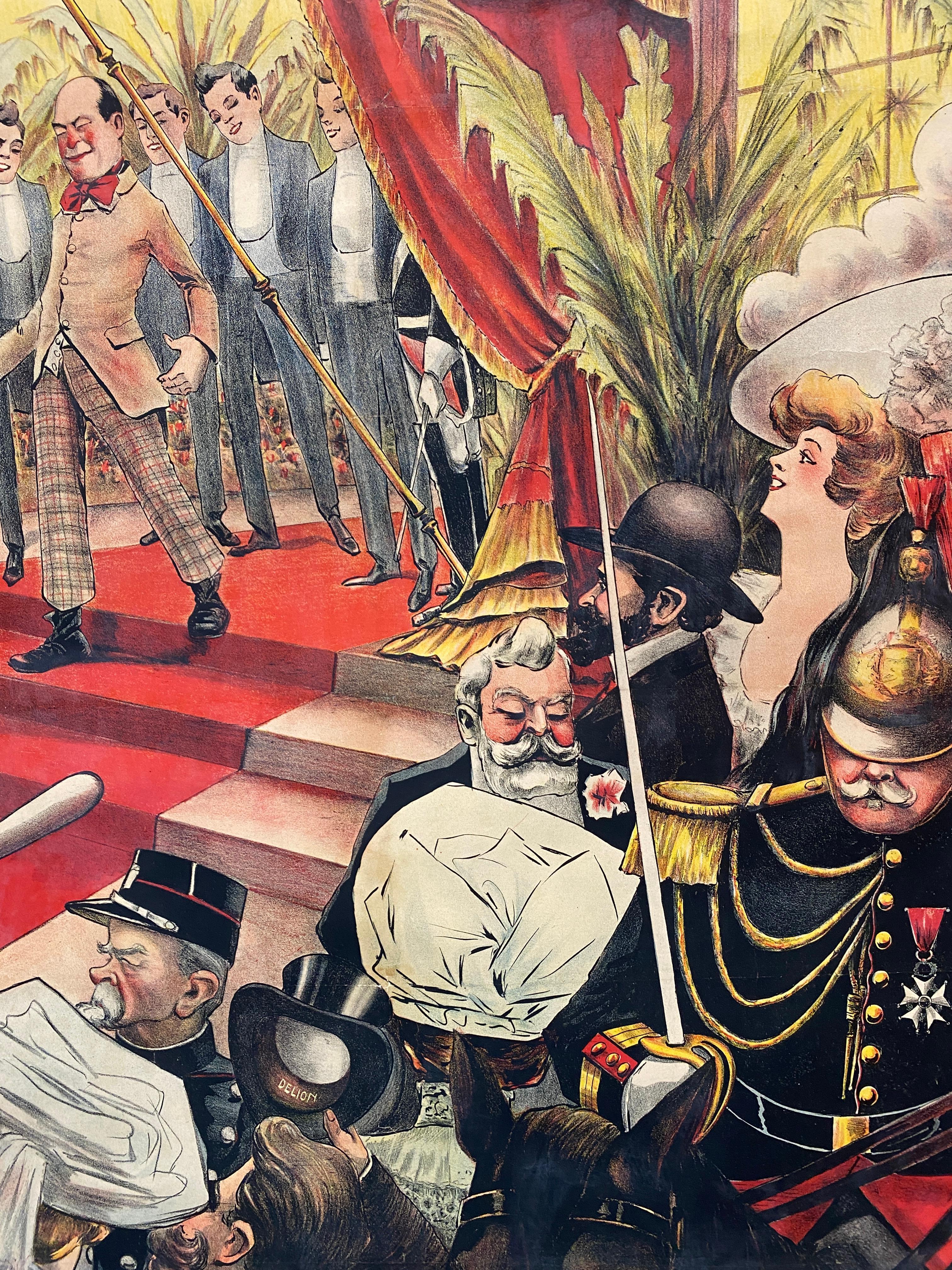 Cartel litográfico de principios del siglo XX, 'Alcázar de verano' , c. 1910 Victoriano temprano en venta