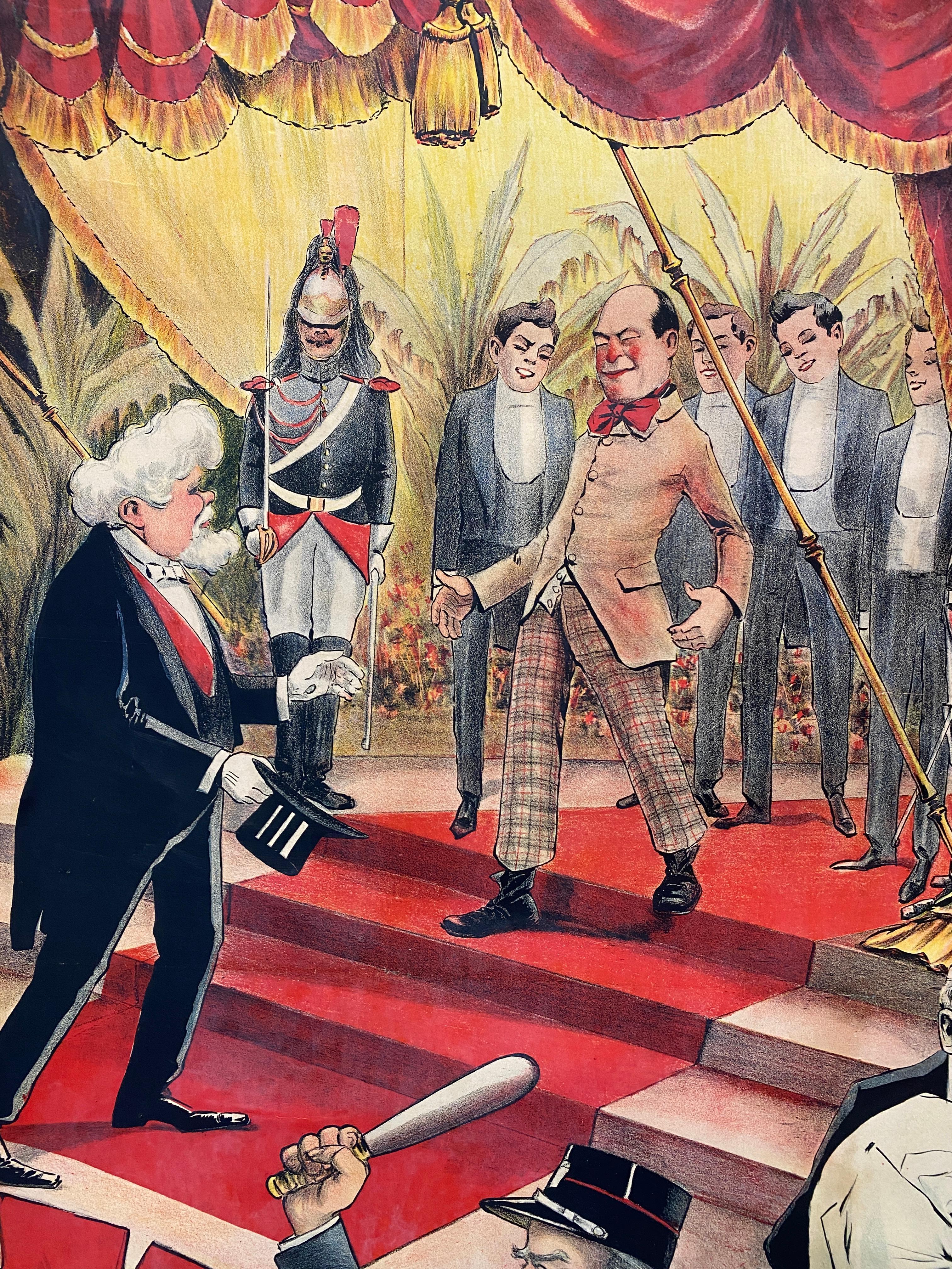 Cartel litográfico de principios del siglo XX, 'Alcázar de verano' , c. 1910 Francés en venta