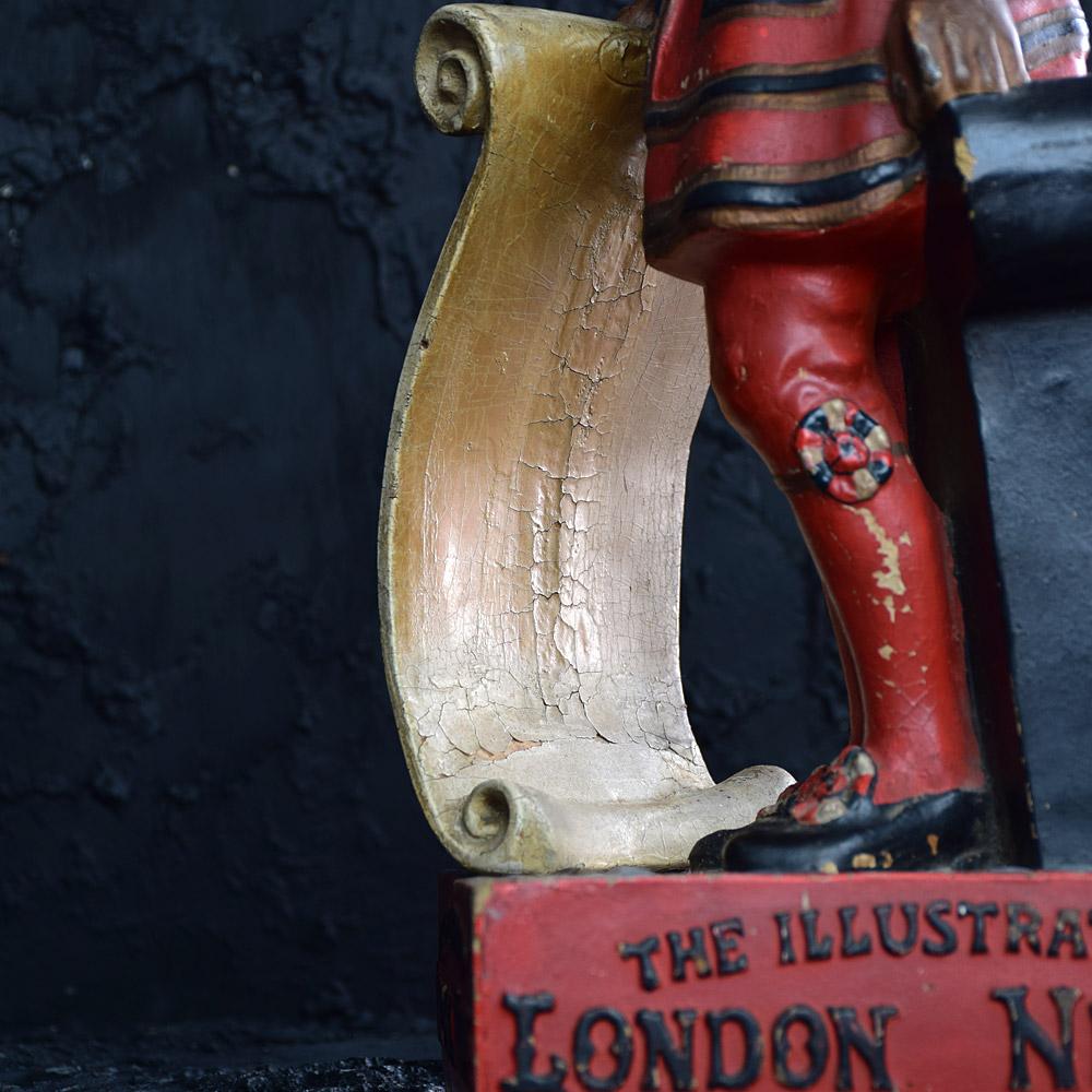 Composition Early 20th century London News advertising figure For Sale