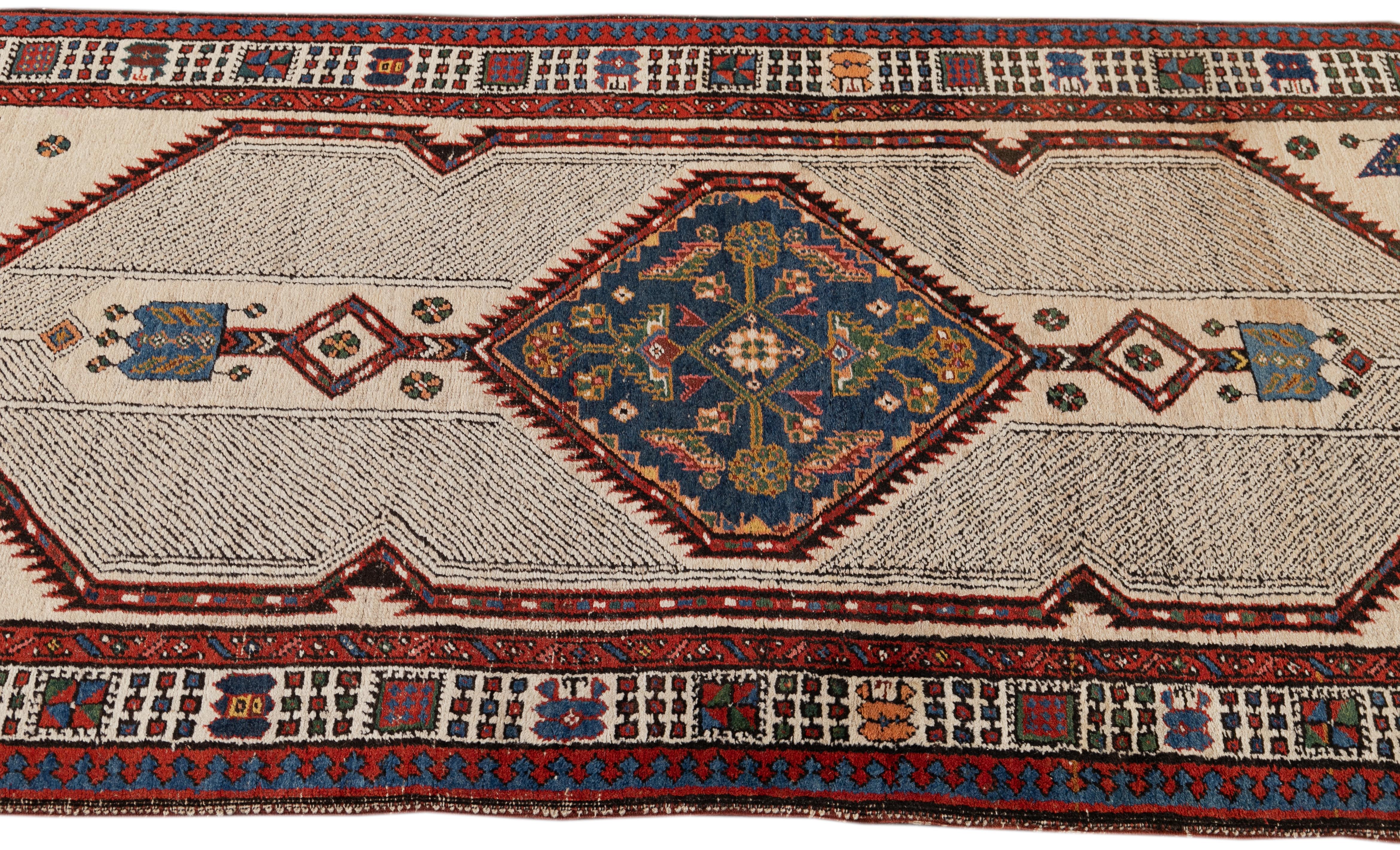 Early 20th Century Long Malayer Runner In Good Condition In Norwalk, CT