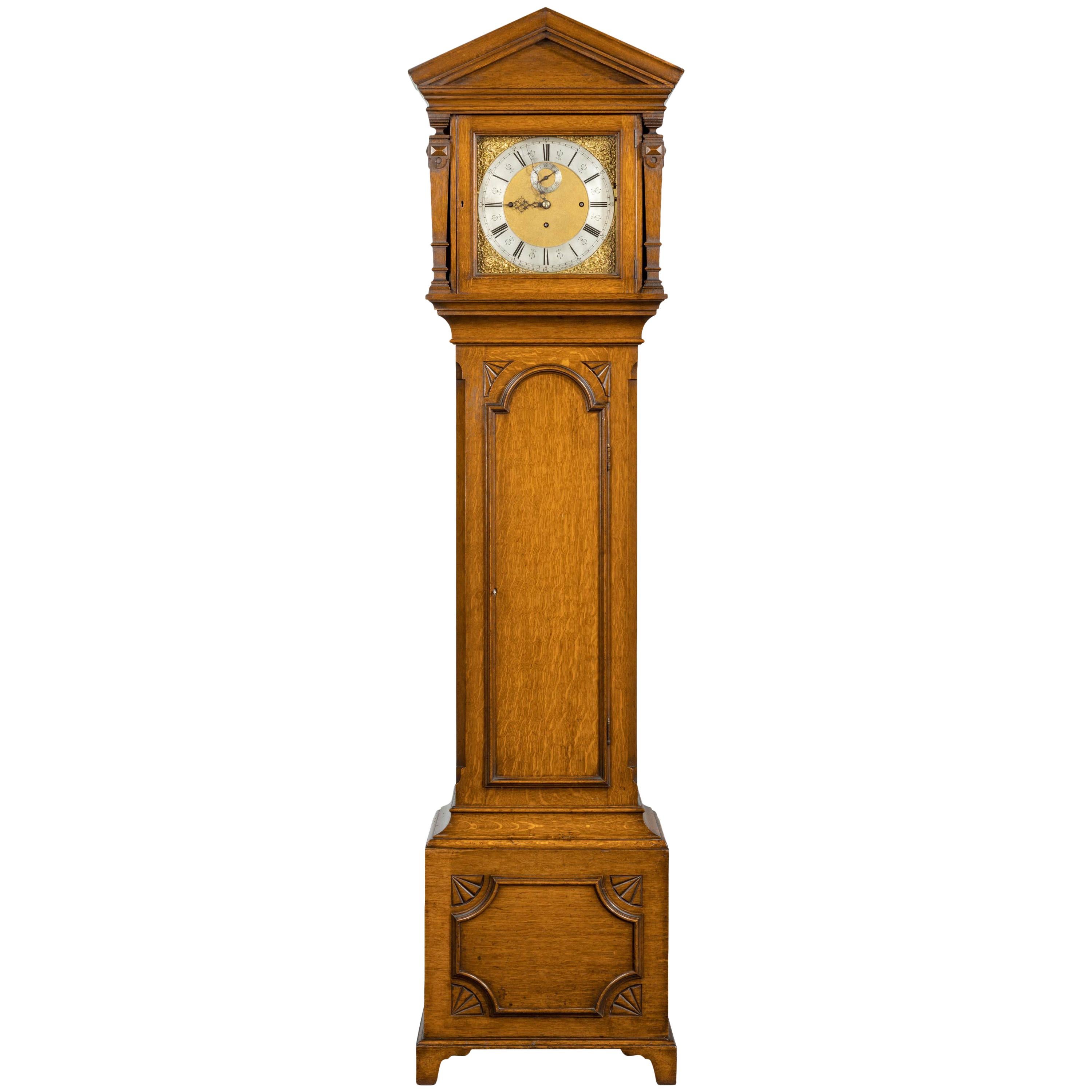 Early 20th Century Longcase Clock by Maples For Sale