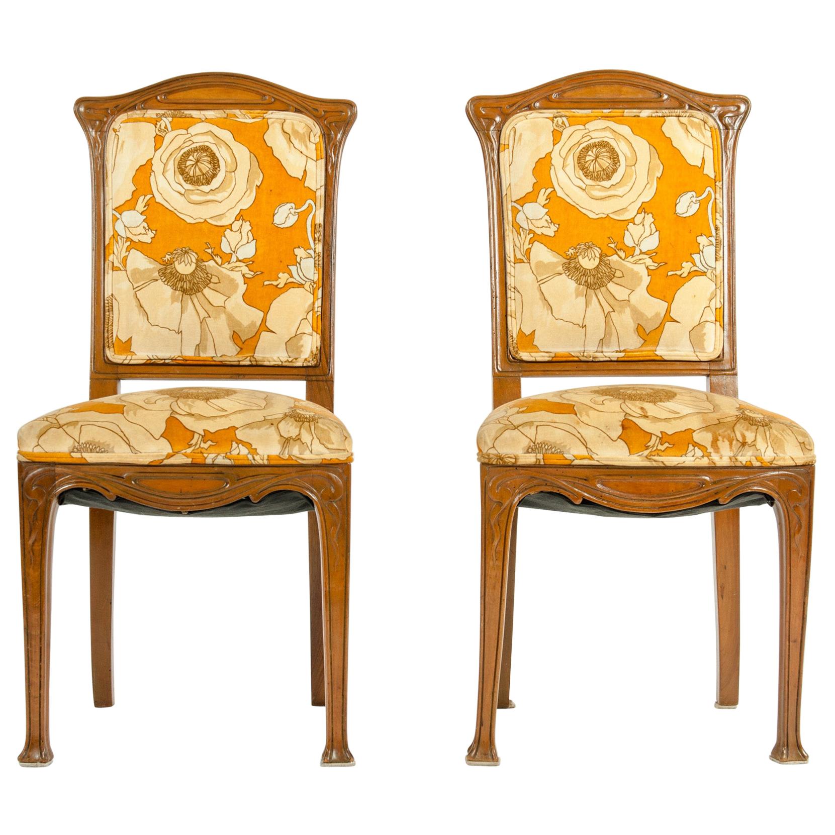 Early 20th Century Louis Majorelle Pair Side Chair