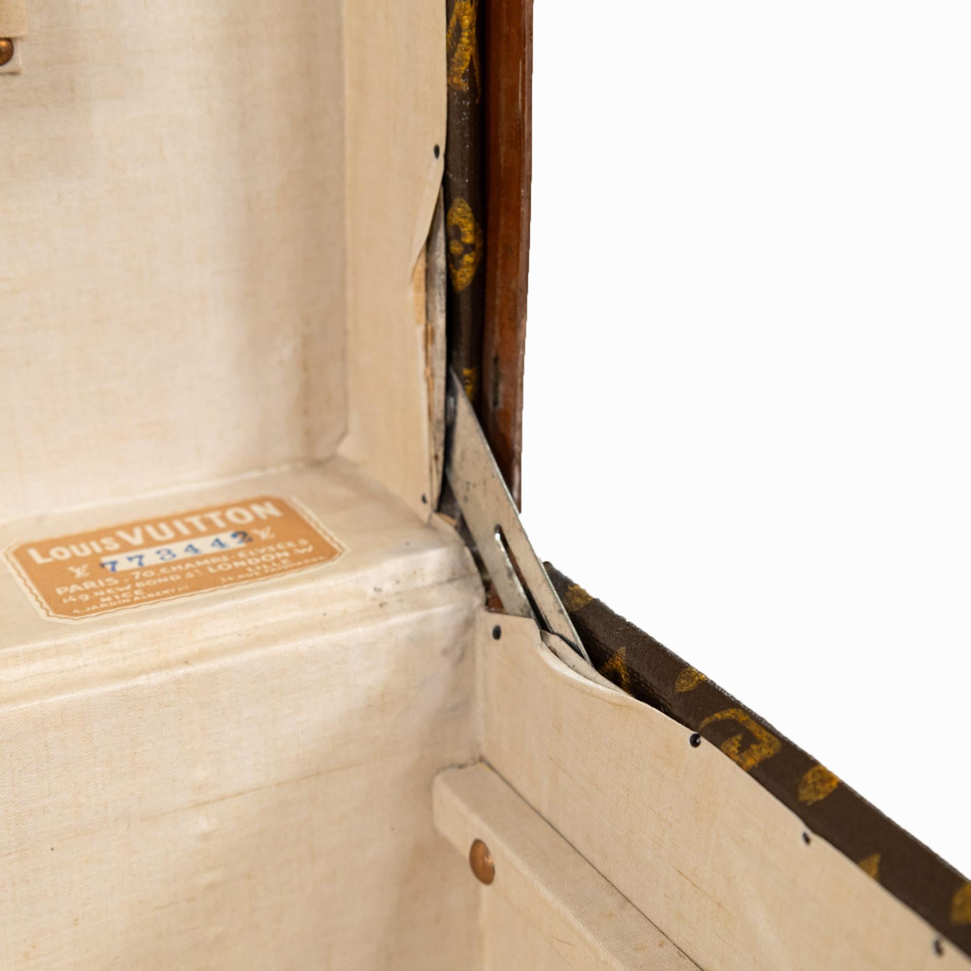 Valigetta Monogram Bisten Louis Vuitton dei primi del Novecento in vendita 8