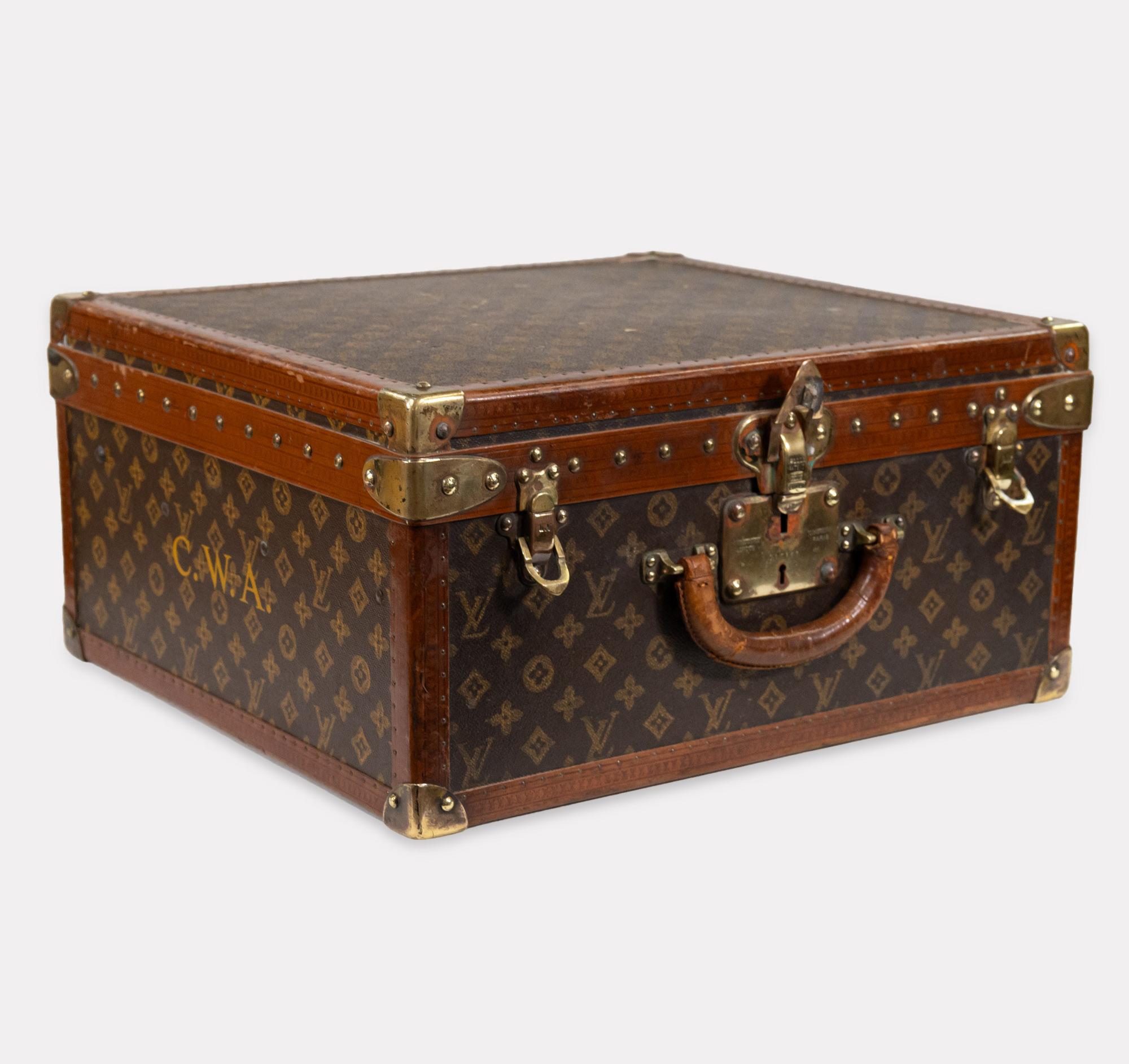 Valigetta Monogram Bisten Louis Vuitton dei primi del Novecento in vendita 11