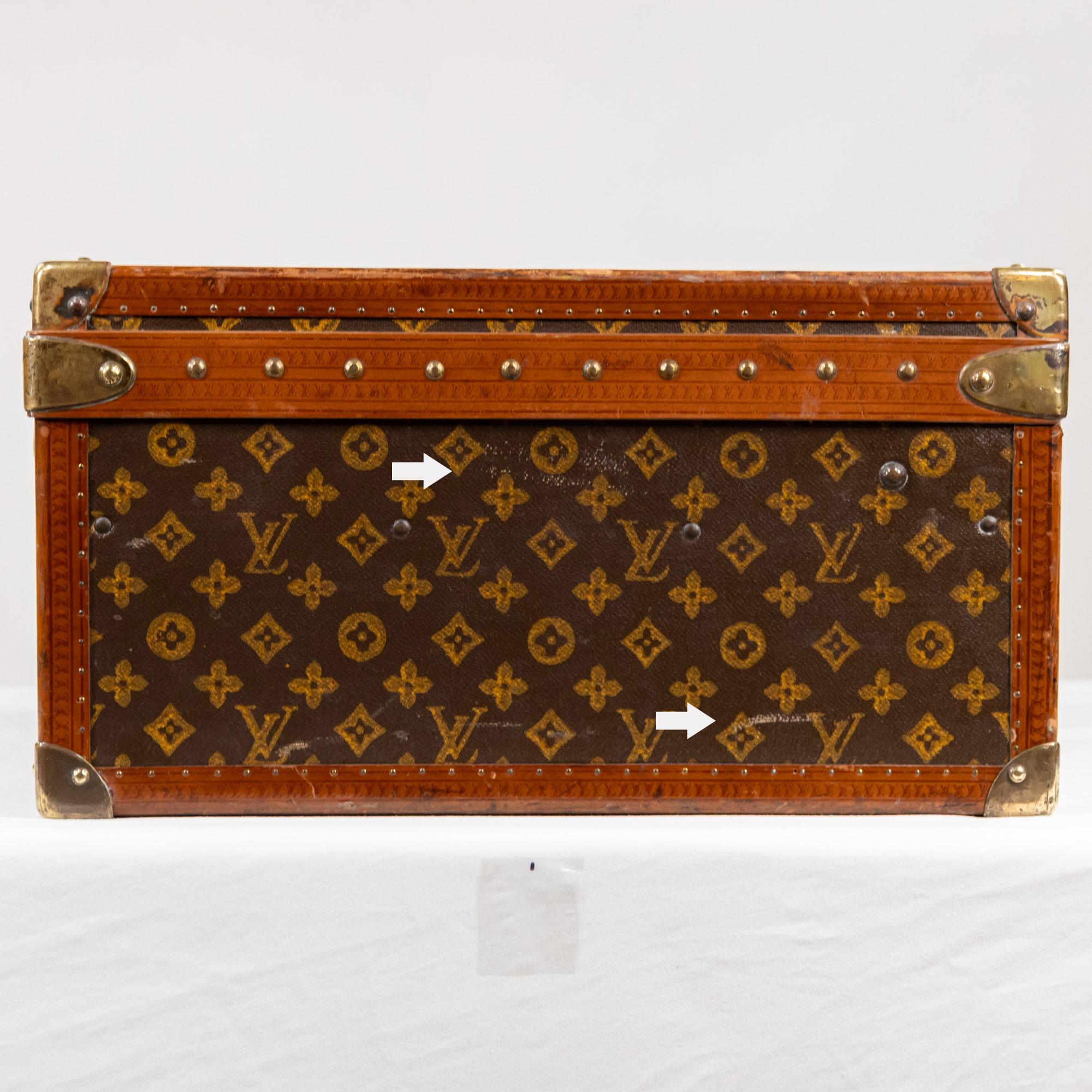Ottone Valigetta Monogram Bisten Louis Vuitton dei primi del Novecento in vendita
