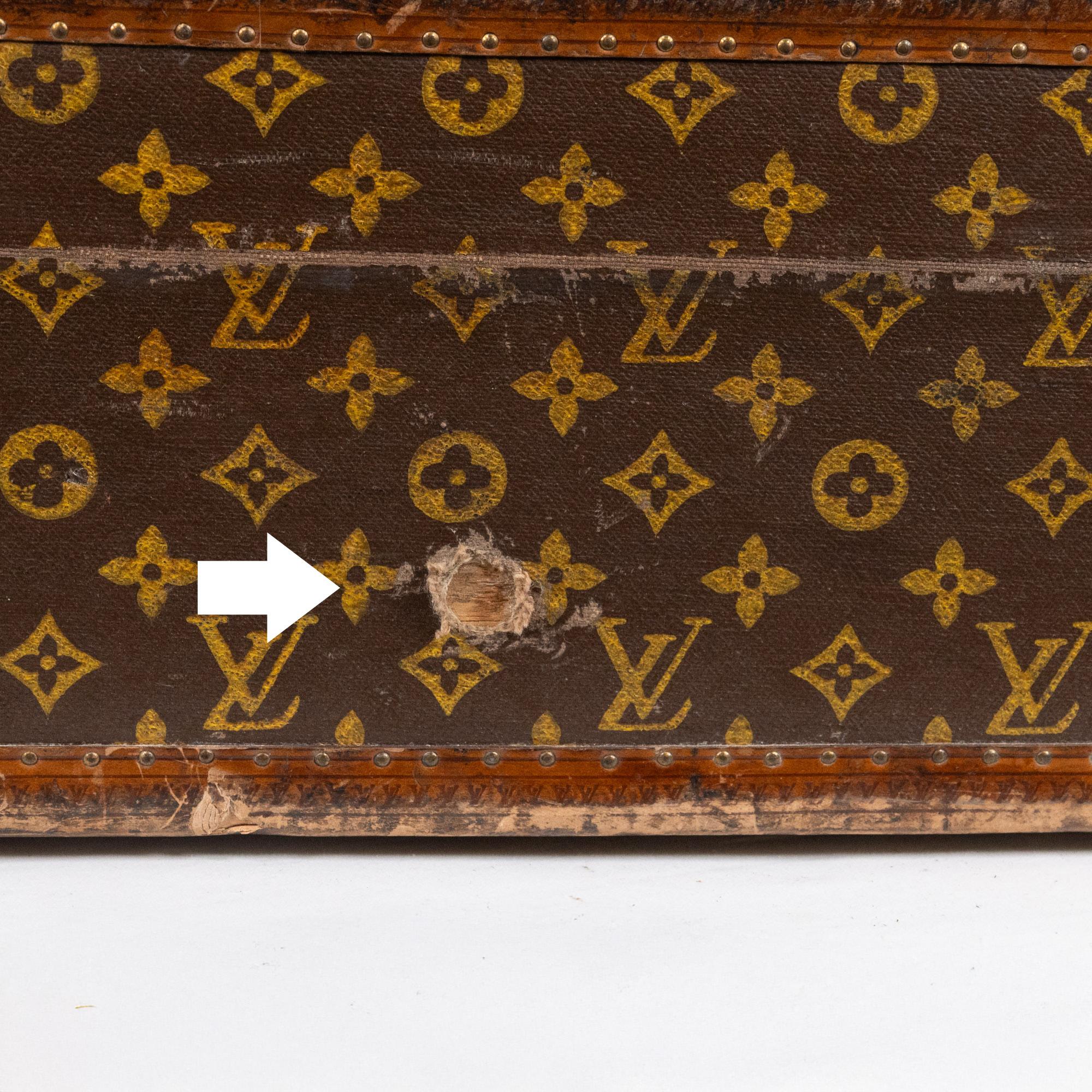 Louis Vuitton Monogram Zwölf Schuhkarton des frühen 20. Jahrhunderts im Angebot 9