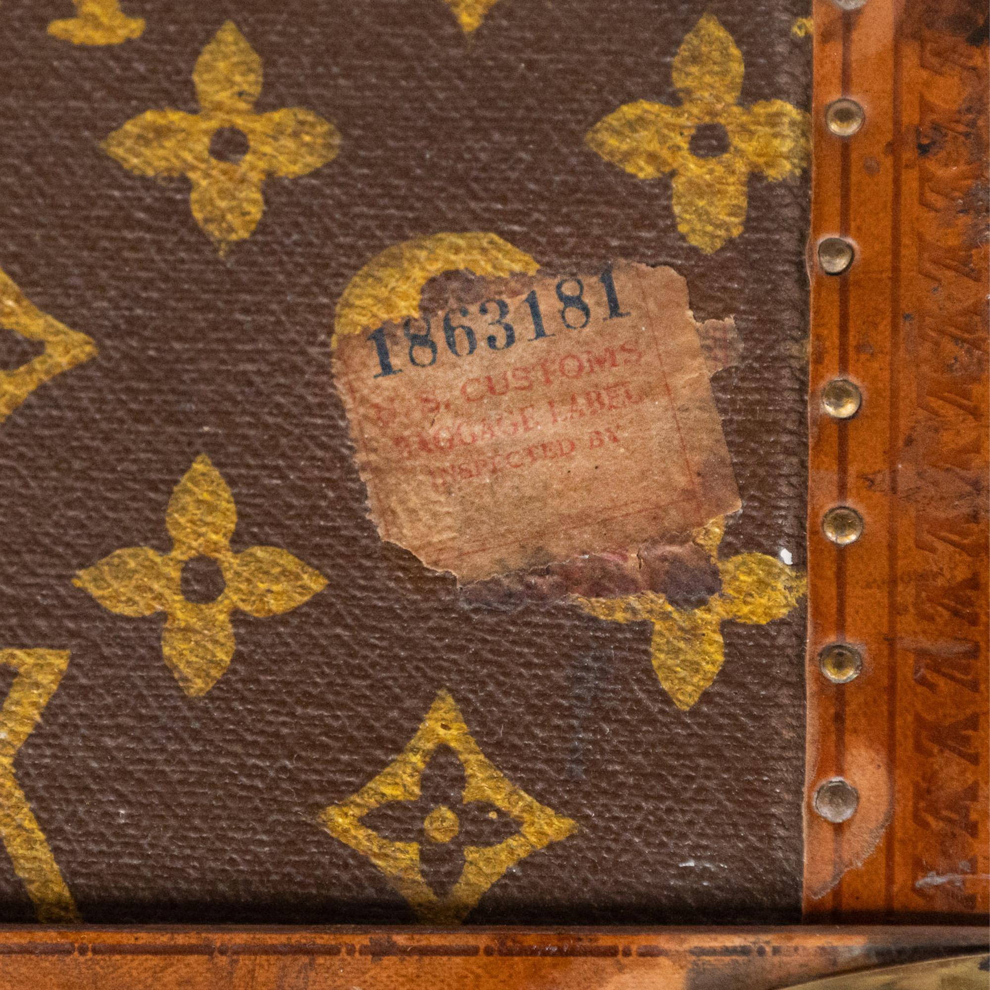 Louis Vuitton Monogram Zwölf Schuhkarton des frühen 20. Jahrhunderts im Angebot 12